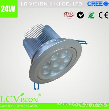 LED lighting / 24W CREE LED Down light / Dimming / Adjustable / 950 lm